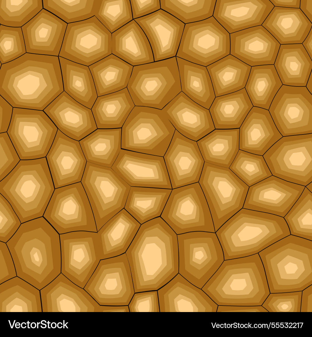 Abstract modern turtle shell seamless pattern vector image