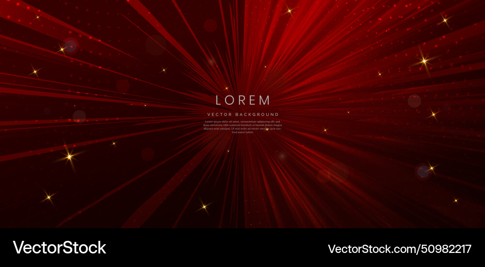 Abstract red zoom lines speed design on dark Abstract red zoom lines speed design on dark vector image