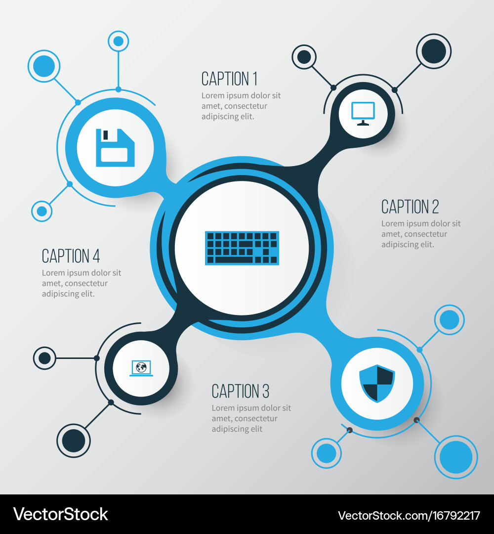 Computer colorful icons set collection of floppy vector image