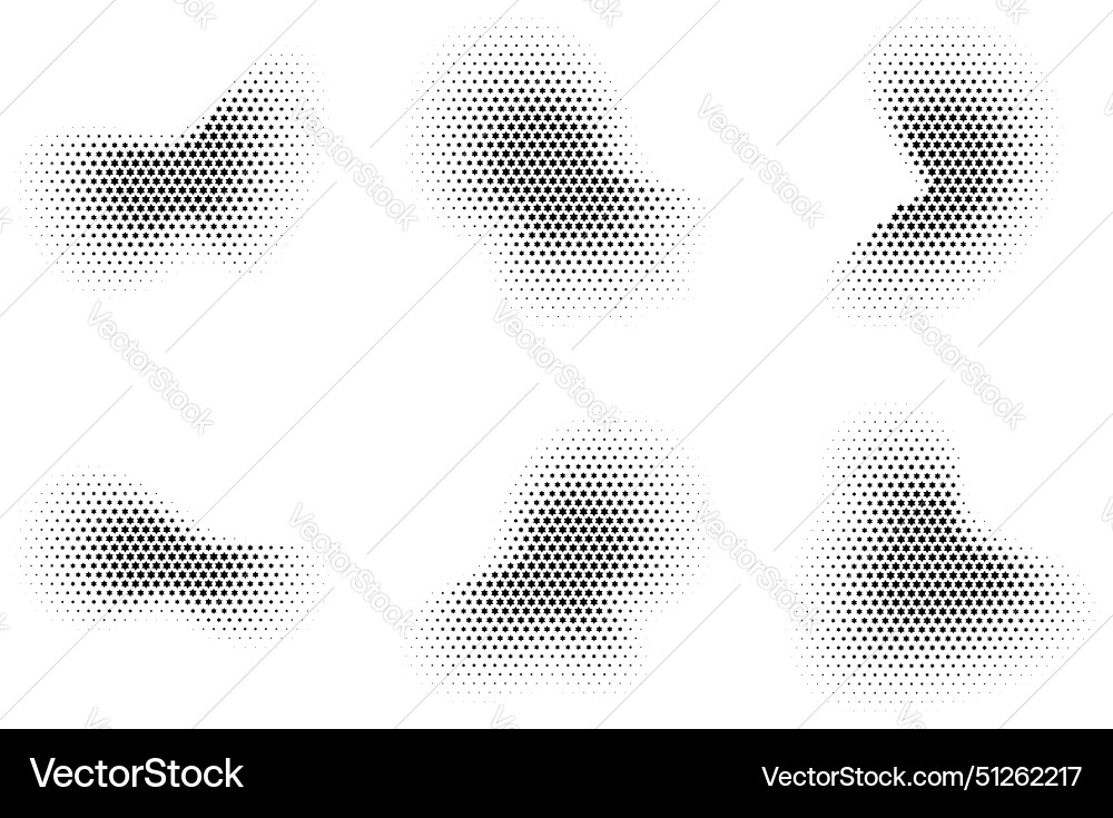 Halftone star pattern reprographic technique Halftone star pattern reprographic technique vector image