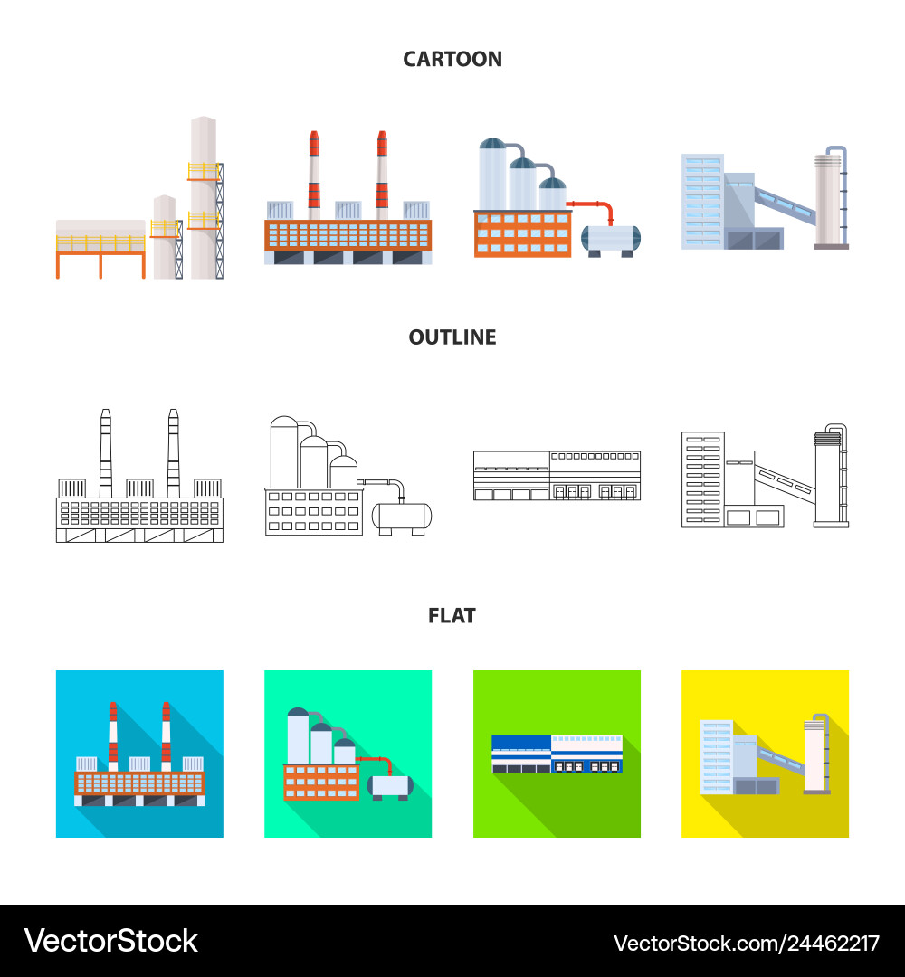 Isolated object of production and structure icon Isolated object of production and structure icon Vector Image