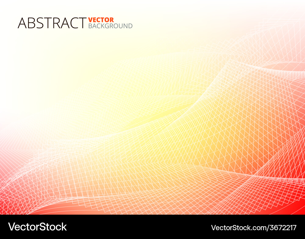 Red abstract lines vector image