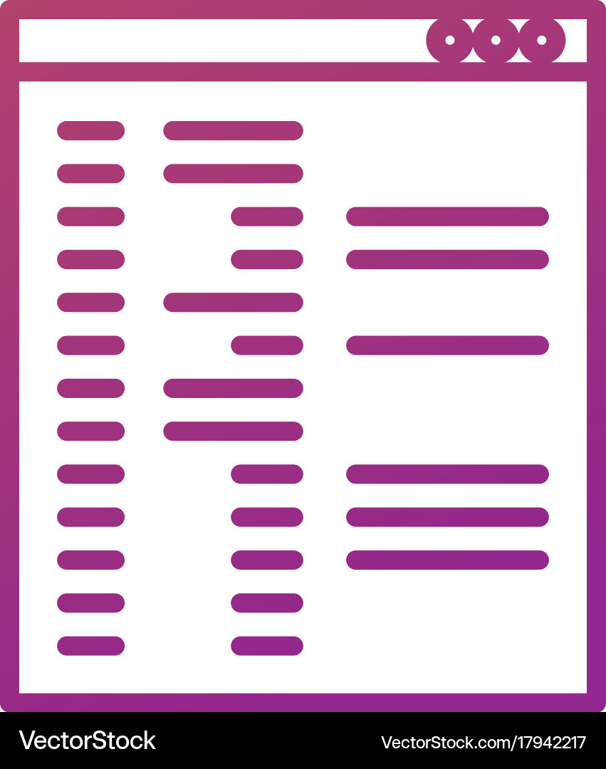 Web page interface programming code concept vector image