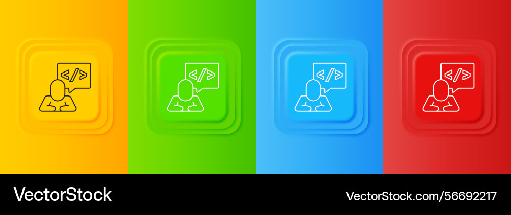 White web design and front end development icon White web design and front end development icon vector image