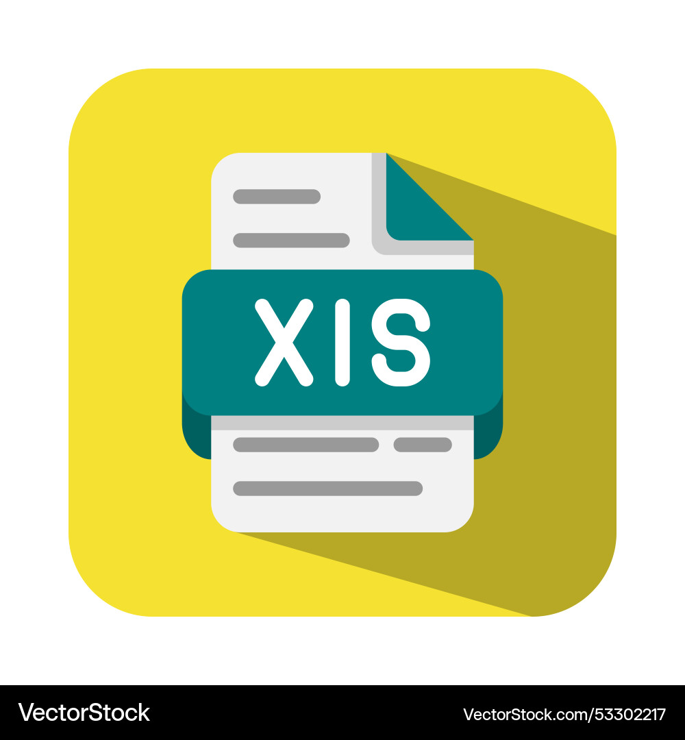 Xls files type document file flat icons Xls files type document file flat icons vector image