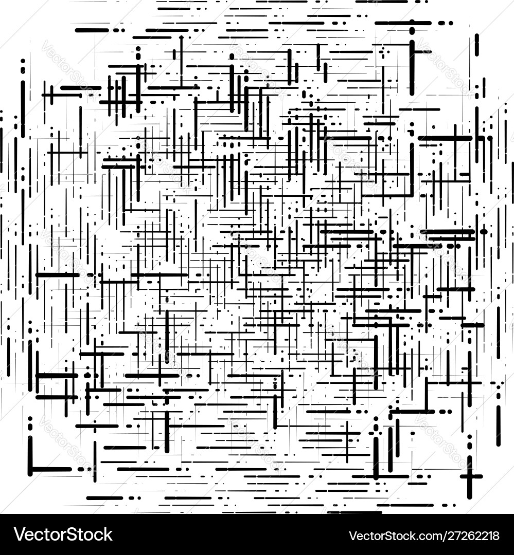 Abstract grid mesh random scatter chunks Vector Image