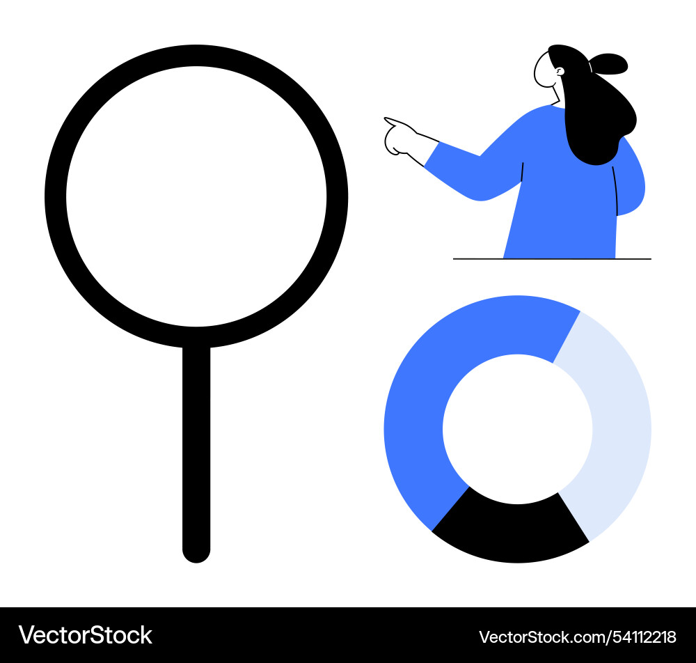 Business analysis and searching concepts Vector Image
