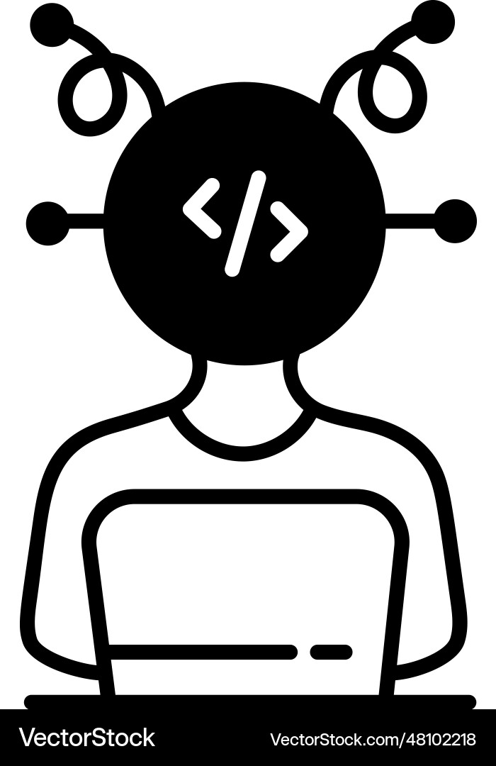 Code programmer vector image