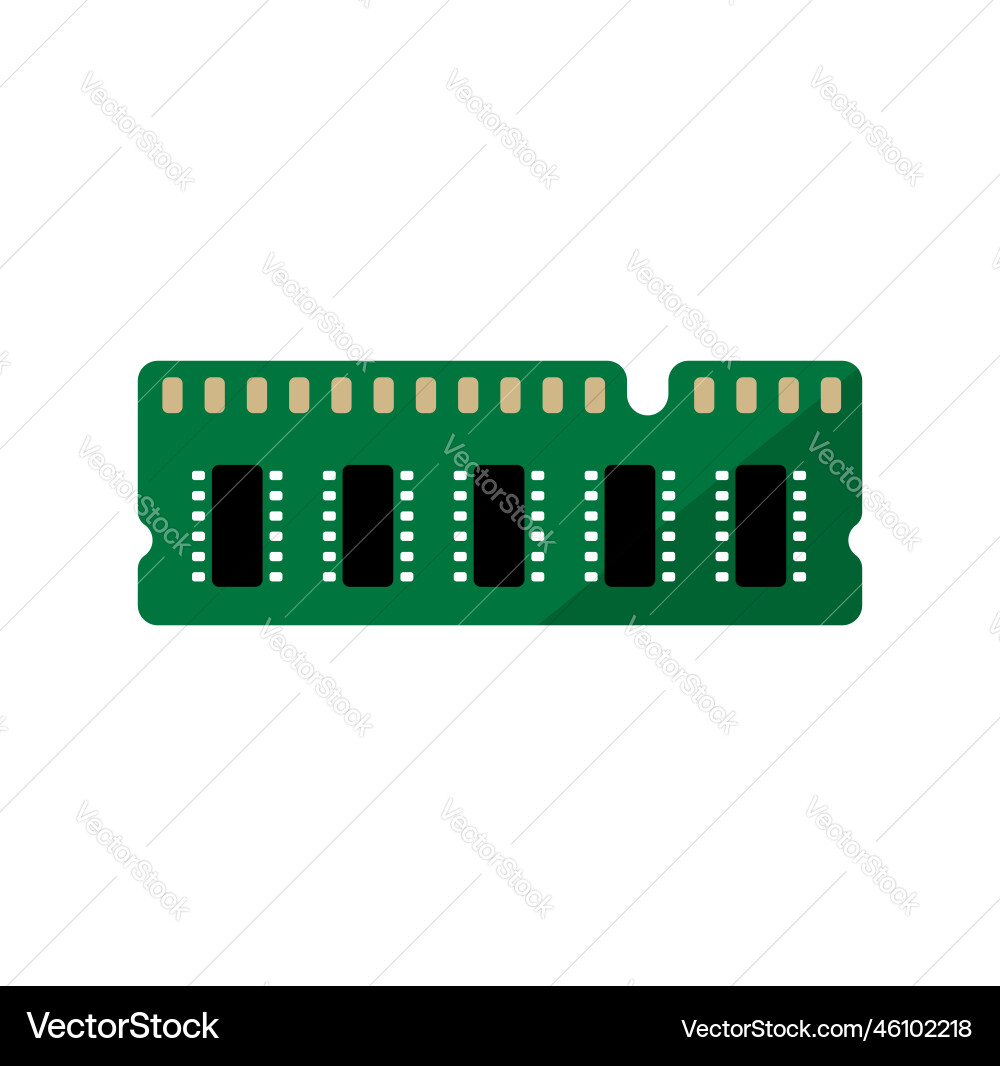 Computer-ram zufälligen Zugriff Speicher-Symbol Computer-ram zufälligen Zugriff Speicher-Symbol vektorbild