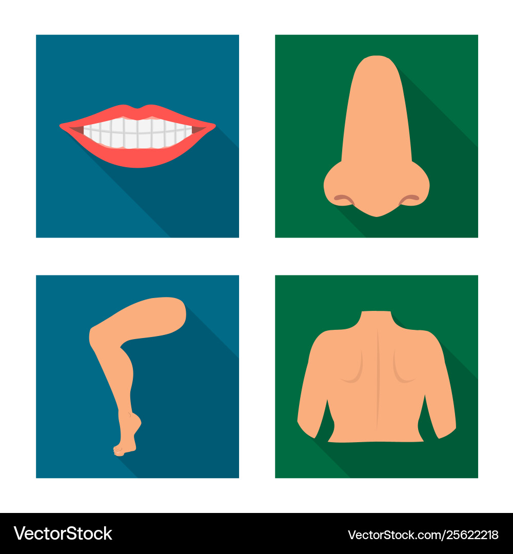 Design body and part sign collection Vector Image