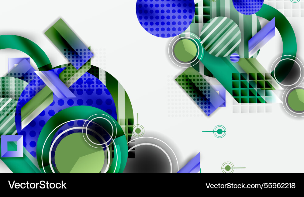 Dynamic complex geometric abstract background Dynamic complex geometric abstract background Vector Image