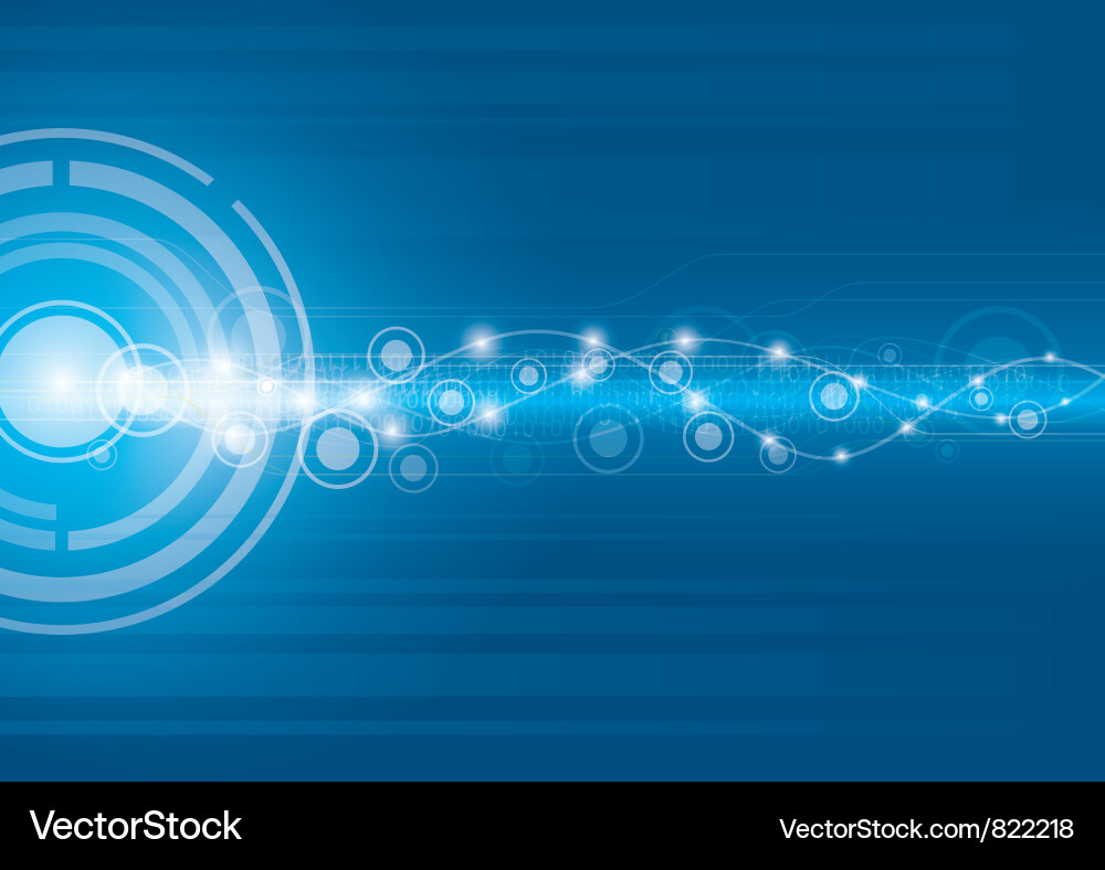 Dynamic Digital Lightscape vector image