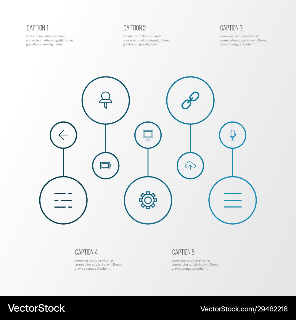 Interface icons line style set with backward Interface icons line style set with backward Vector Image