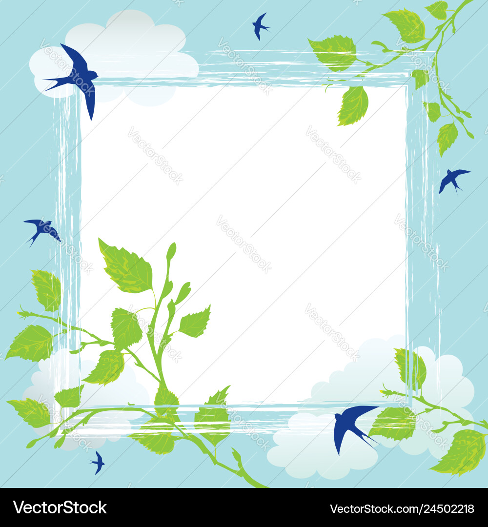 Spring background vector image