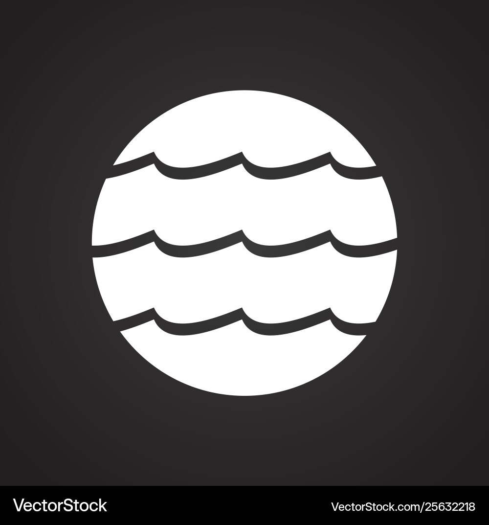 Wave icon on background for graphic and web design Wave icon on background for graphic and web design vector image