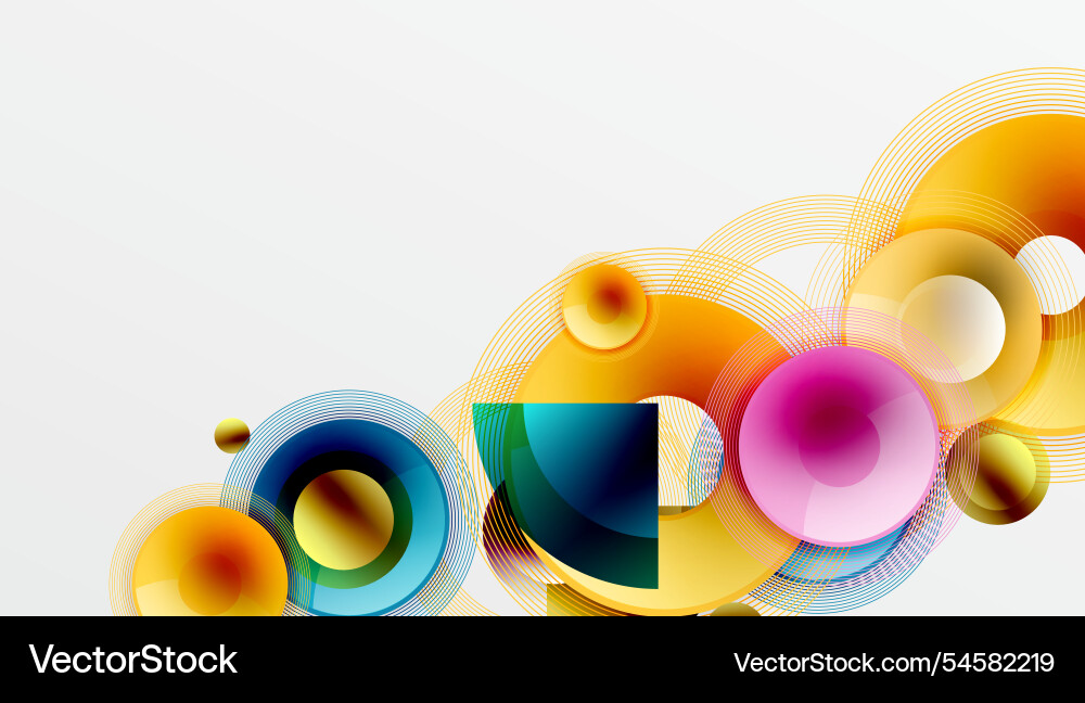 Abstract composition of overlapping circles Abstract composition of overlapping circles Vector Image