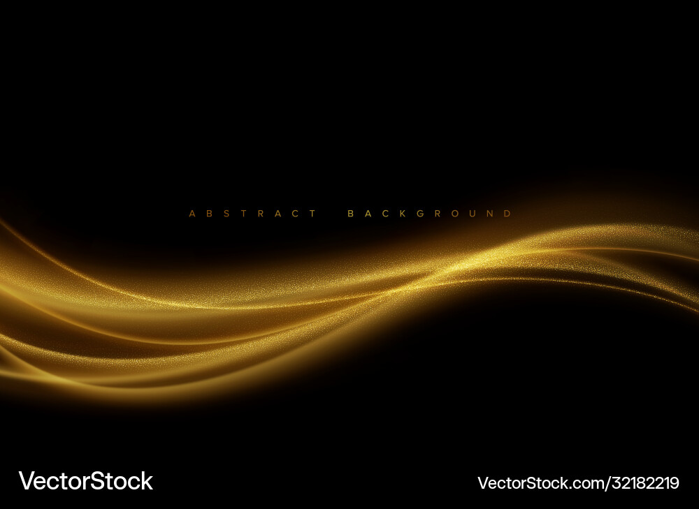 Abstract shiny color gold wave design element Abstract shiny color gold wave design element vector image