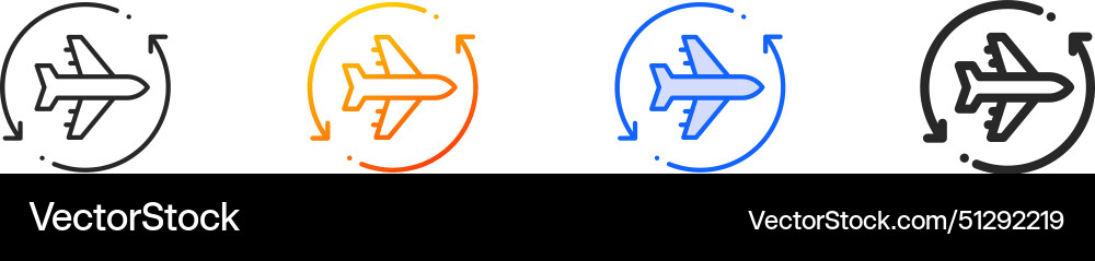 Change iconthin linear gradient blue stroke Change iconthin linear gradient blue stroke vector image