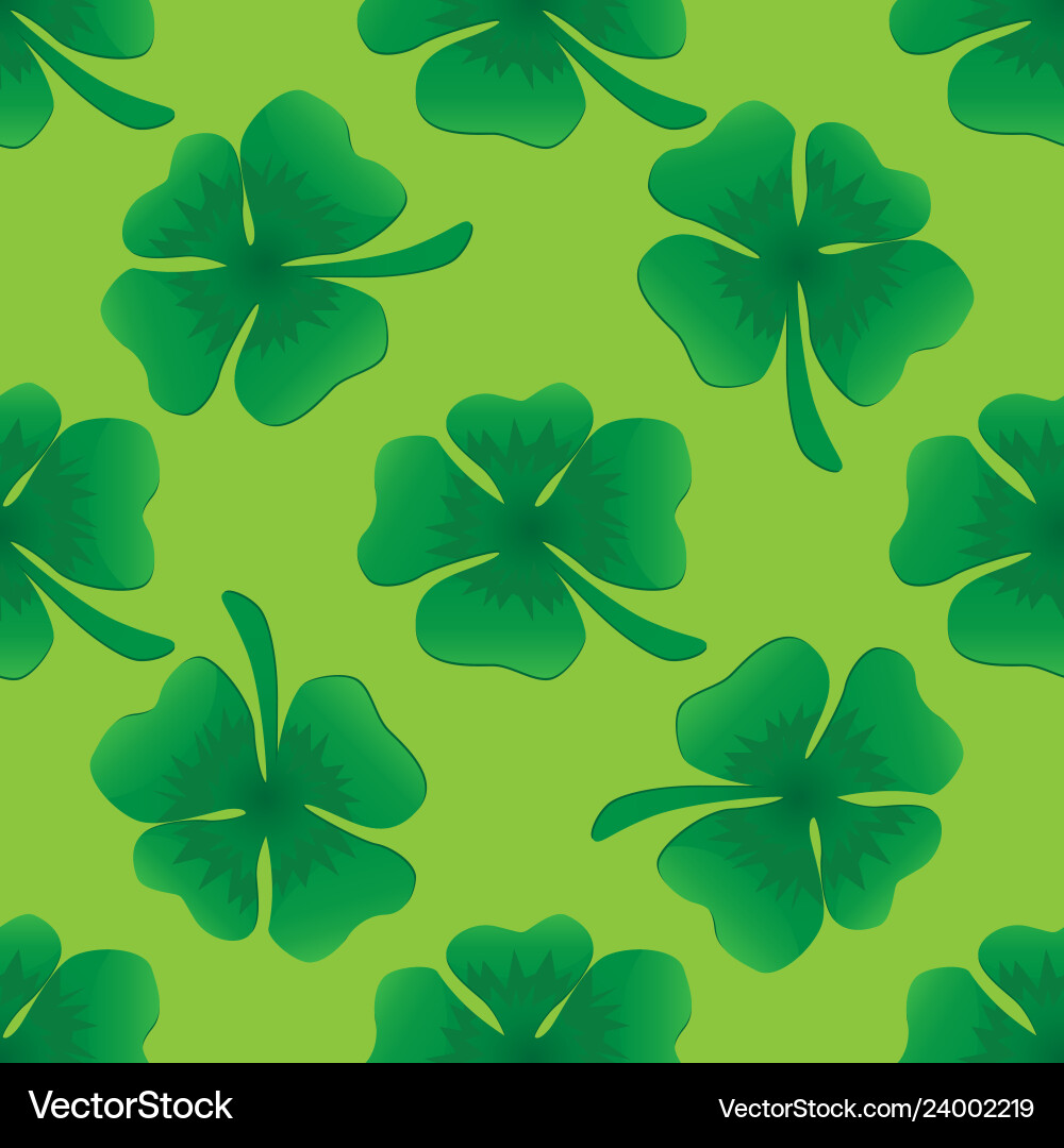 Clover seamless pattern Vector Image