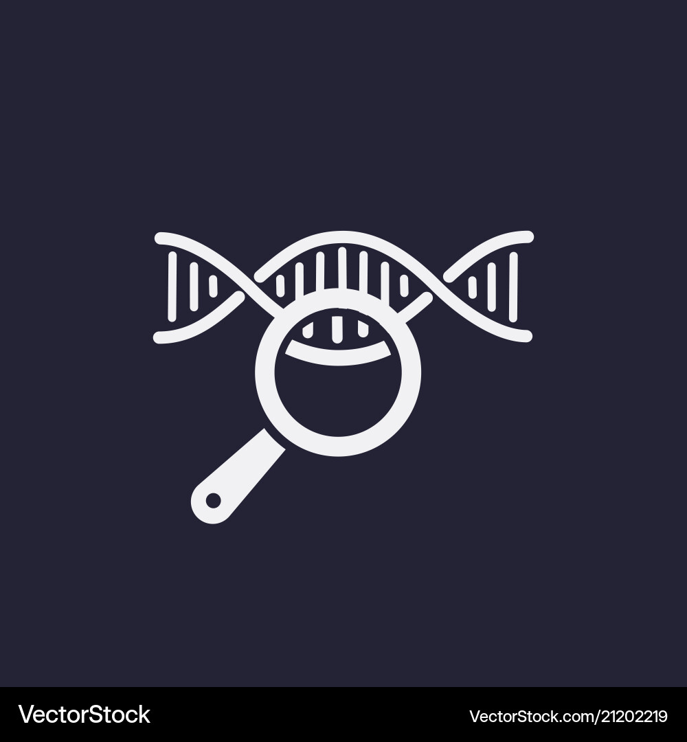 Dna analysis genetics testing chain Dna analysis genetics testing chain vector image