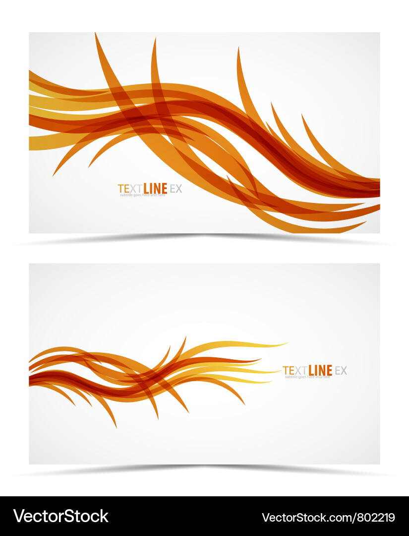 Dynamic Wave Lines vector image