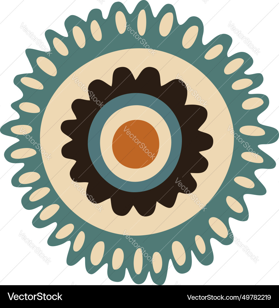 Flat design flower set Vector Image