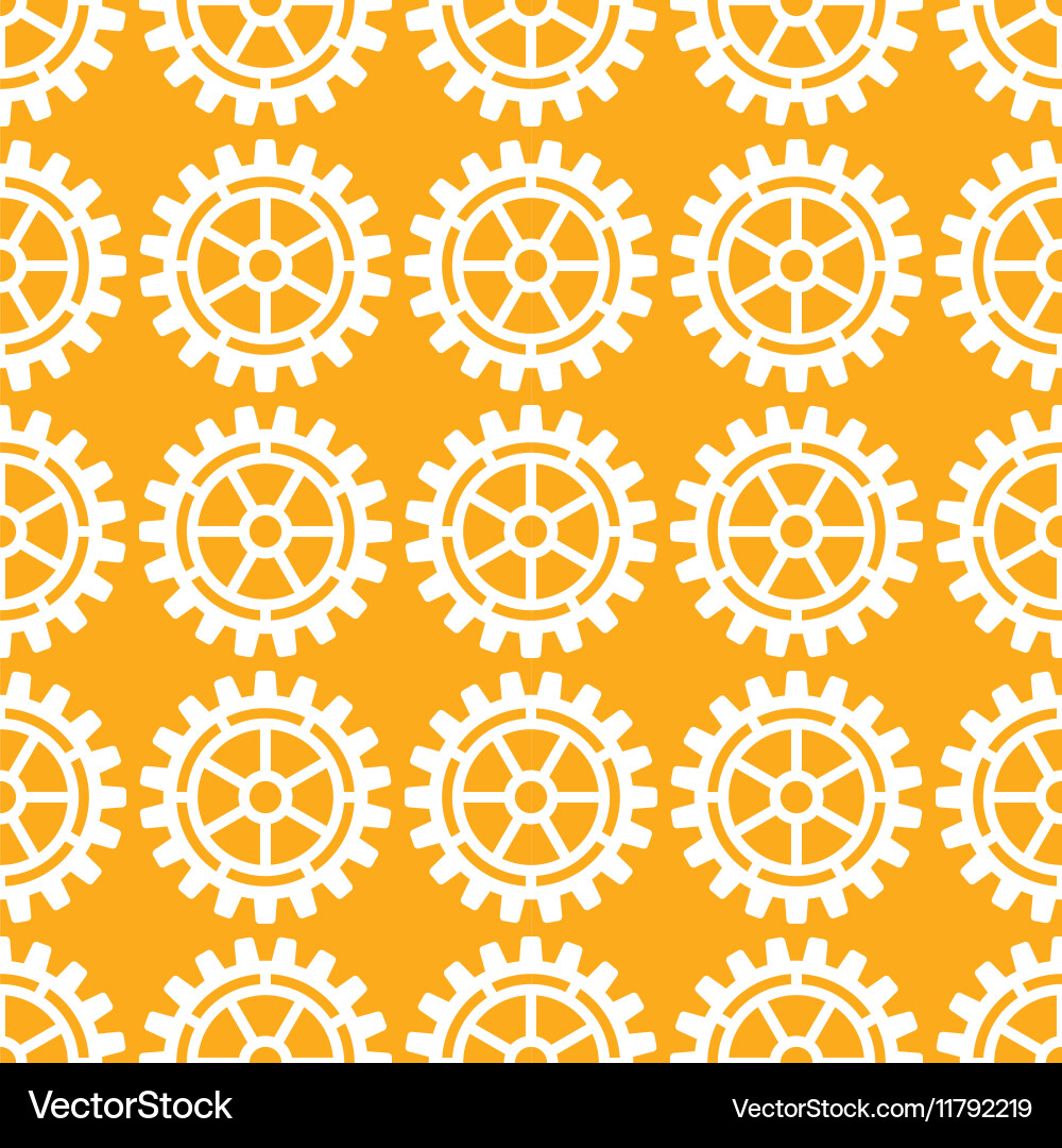 Gears icons seamless patterns Vector Image