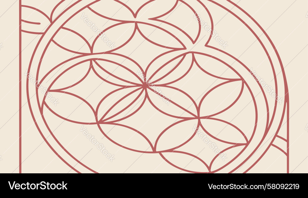Intricate Overlapping Circles Pattern vector image