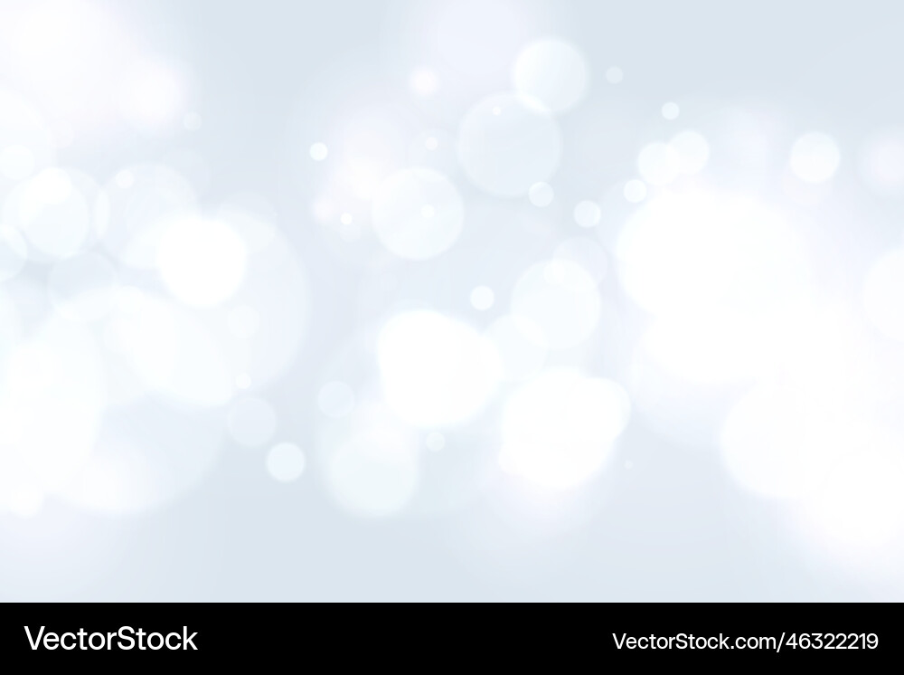 Nice white background with bokeh light effect vector image