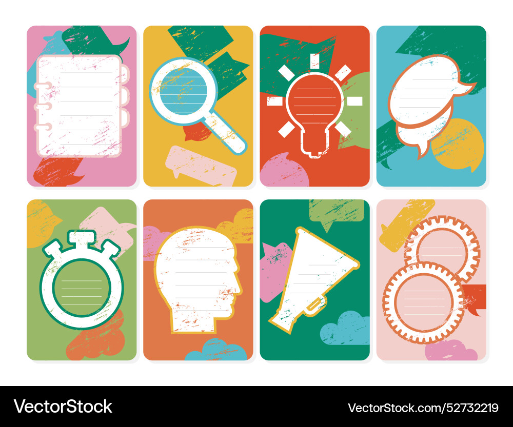 Notepad paper sheet different frame copy space Notepad paper sheet different frame copy space vector image