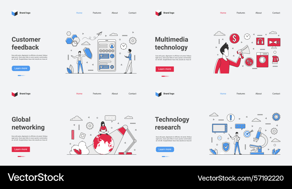 A modern web template designed specifically A modern web template designed specifically vector image