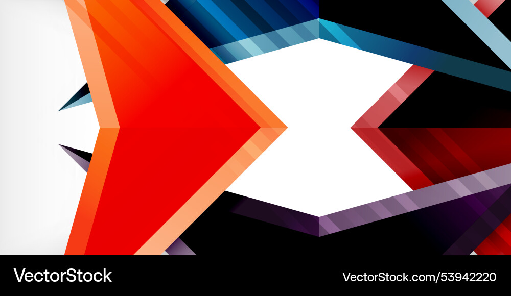 Abstract background color triangles and arrows Abstract background color triangles and arrows Vector Image