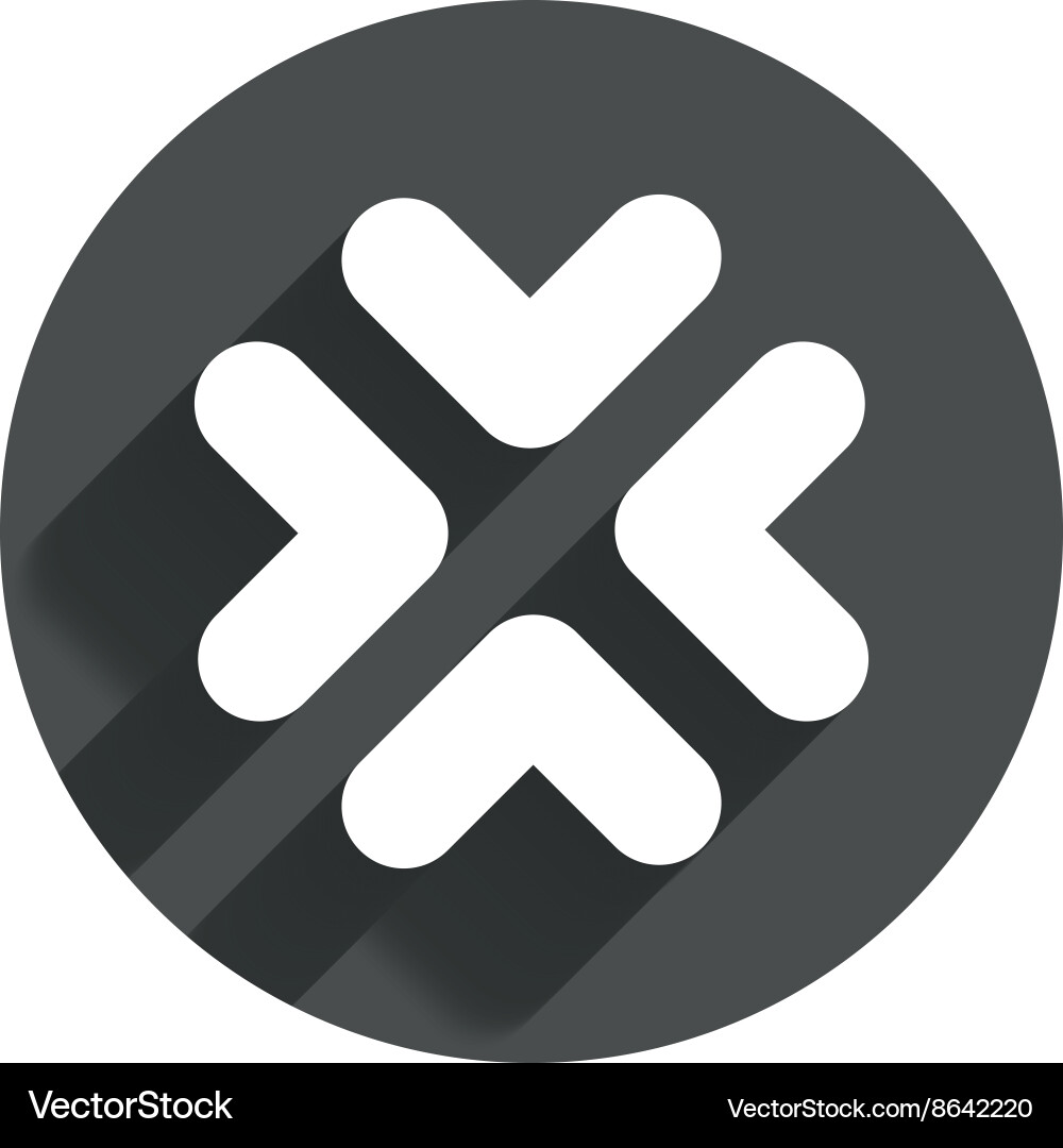 Enlarge or resize icon full screen extend vector image