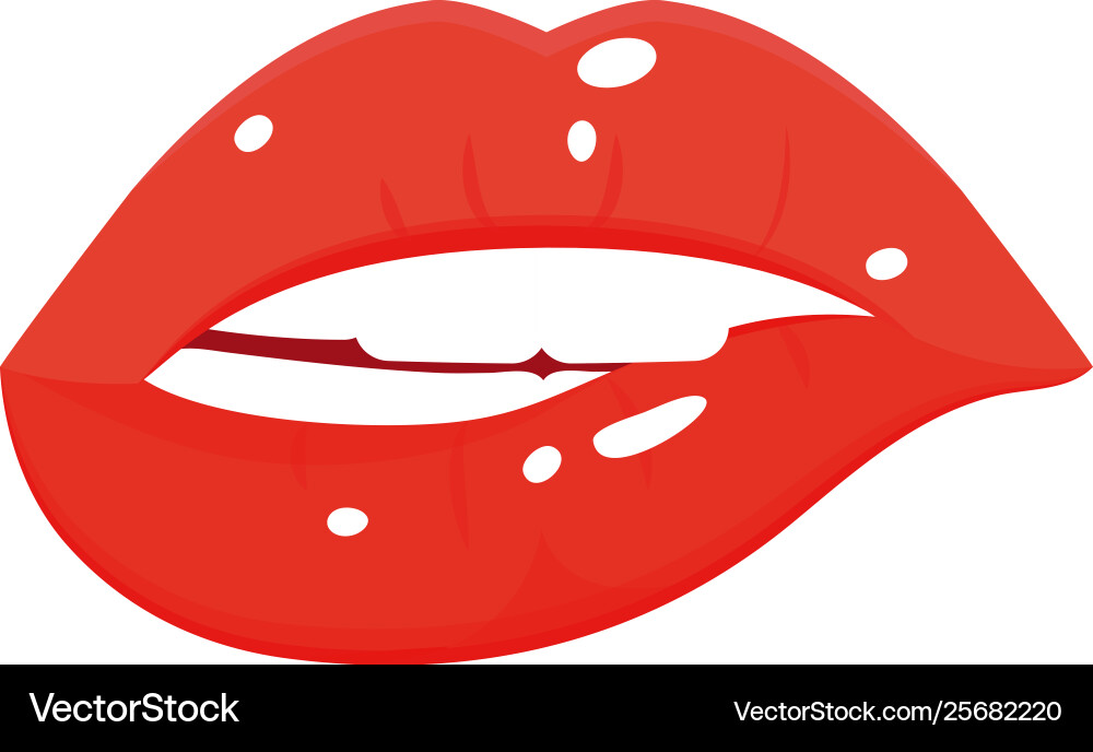 Frauen Lippen Ikone voller sinnlicher modischer Kuss Frauen Lippen Ikone voller sinnlicher modischer Kuss vektorbild
