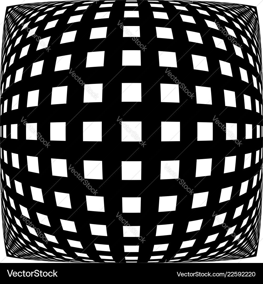 Grid mesh pattern with distortion abstract Vector Image