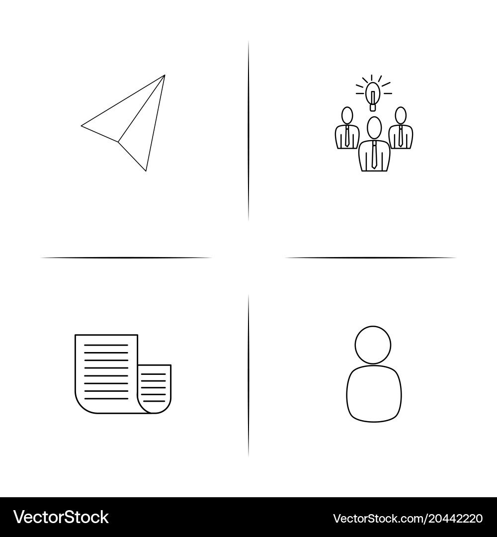 Internet of things simple linear icon setsimple vector image