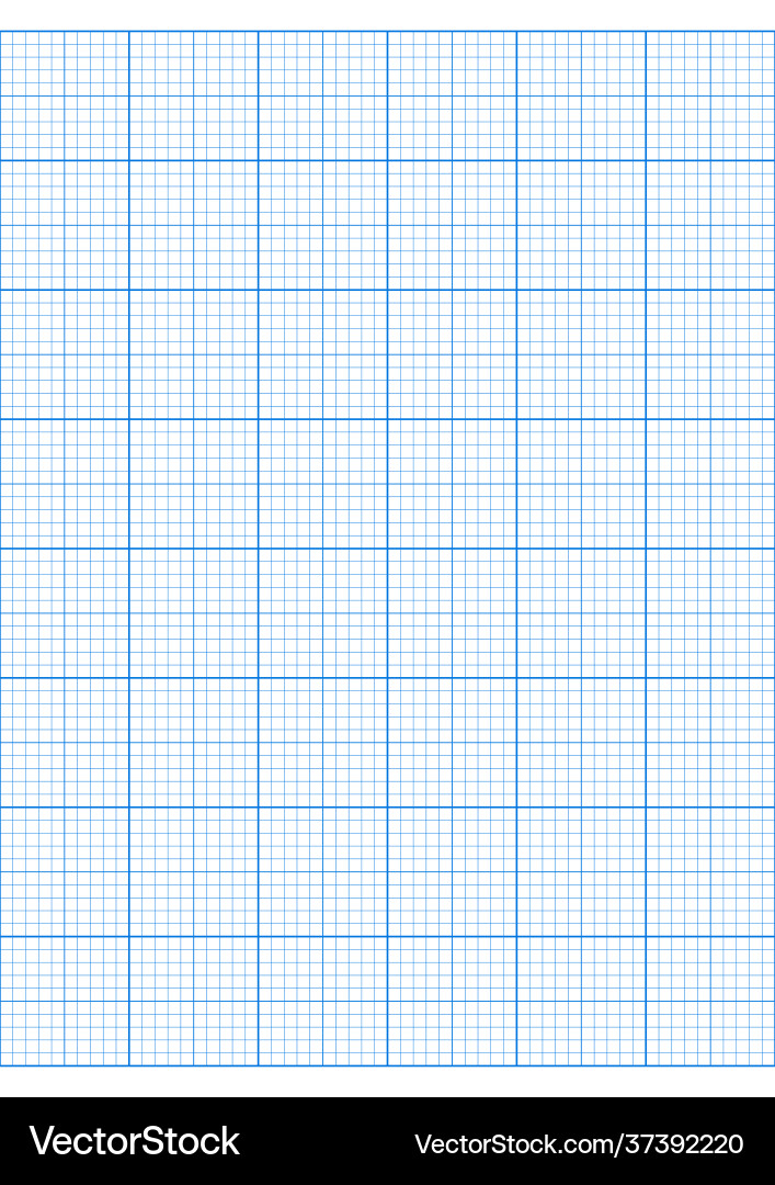 Millimeter graph paper grid abstract squared vector image