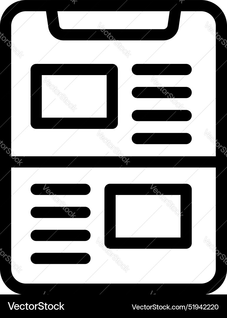 Mobile application development process showing vector image