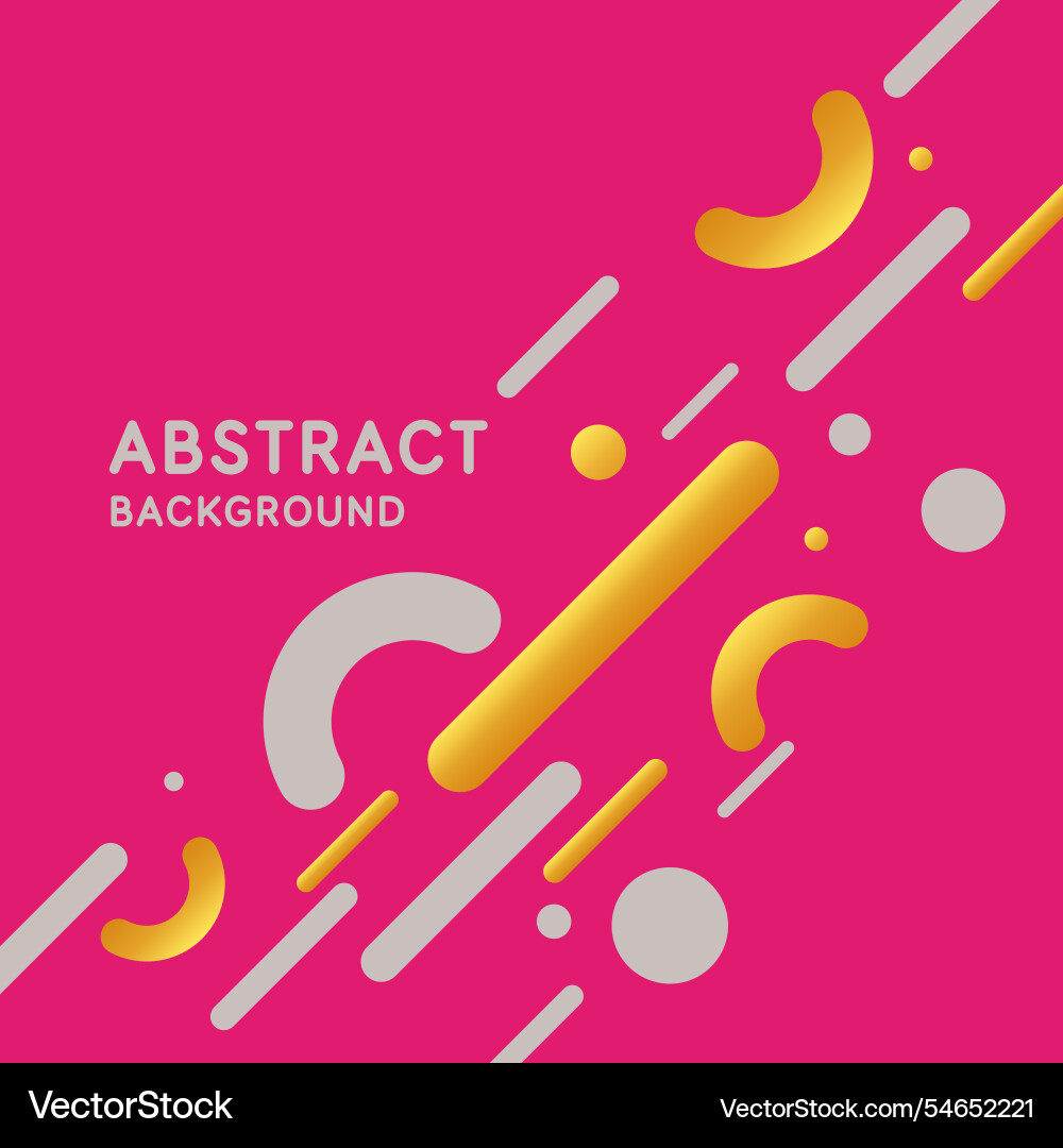 Abstract composition with dynamic and geometric vector image
