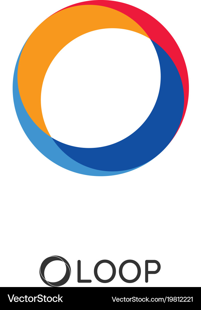 Abstract Round Circle Logo Royalty Free Vector Image