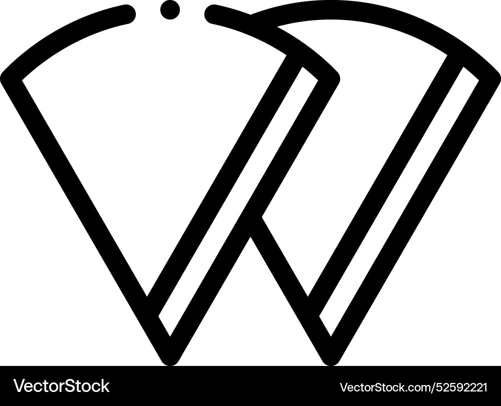 Coffee filter icon thin linear style design Coffee filter icon thin linear style design vector image