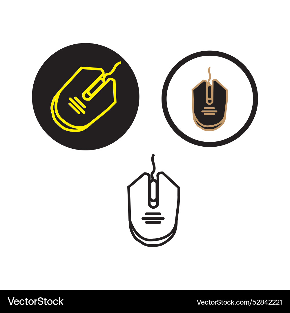 Computer mouse icon symbol design Computer mouse icon symbol design Vector Image