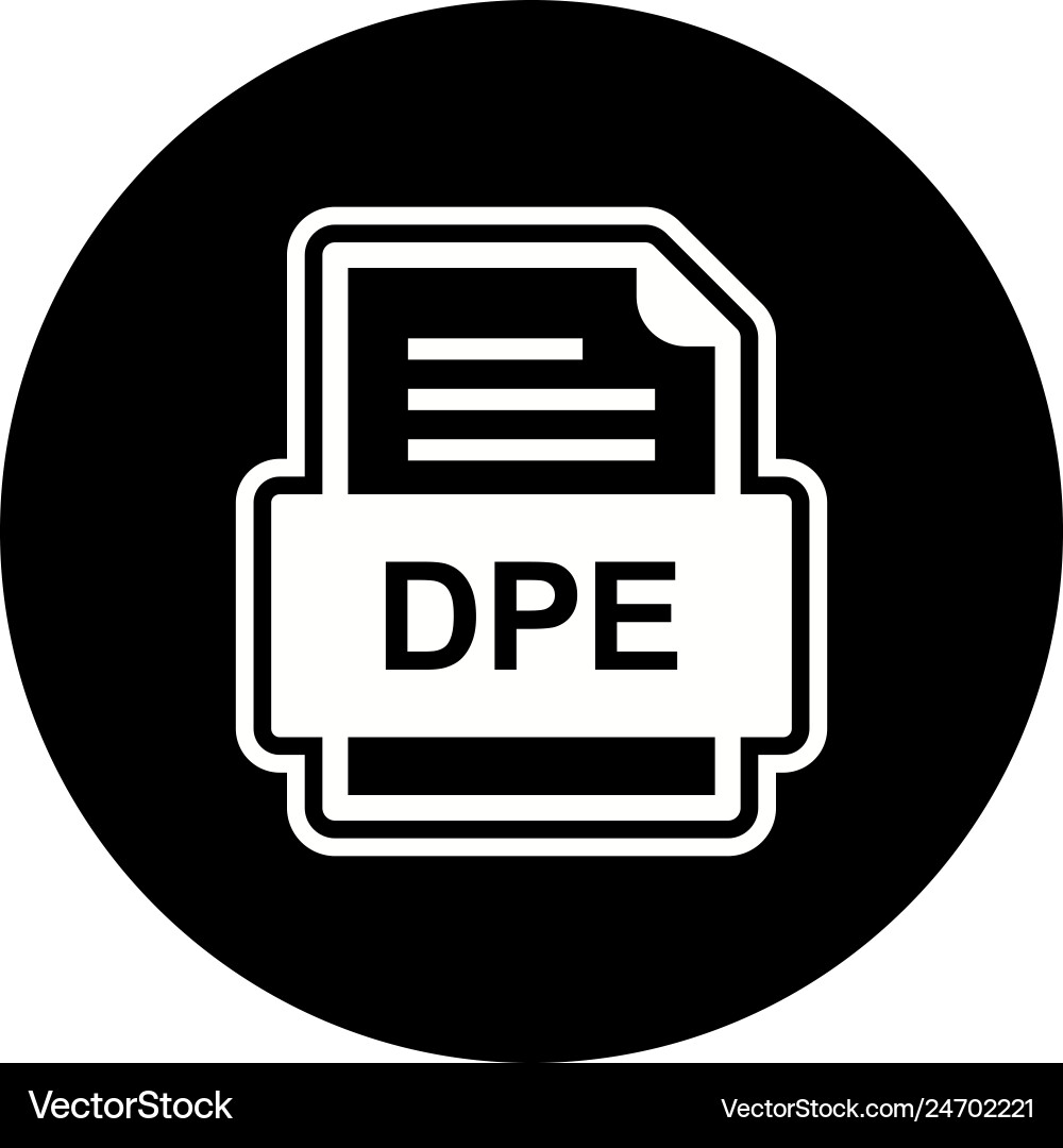 Dpe file document icon Vector Image