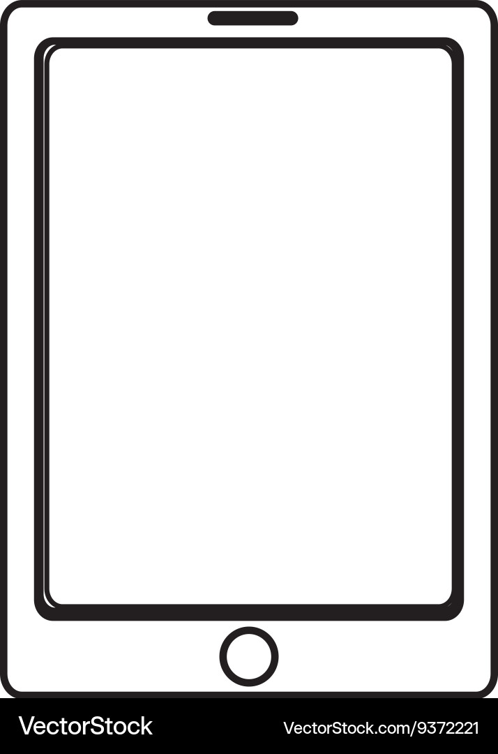 Electronic device isolated background vector image