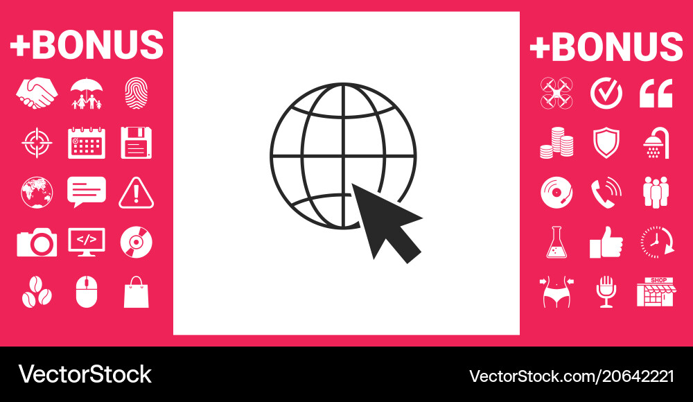 Go to web internet icon Go to web internet icon vector image