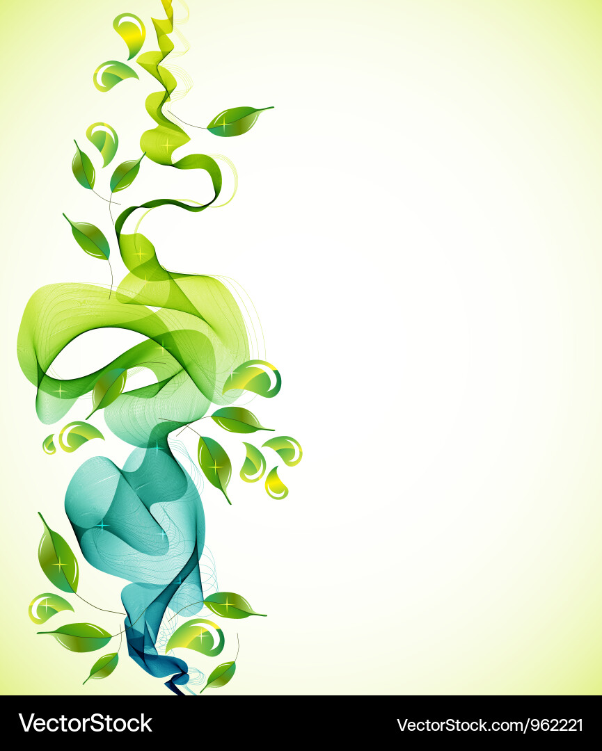 Green abstract background Vector Image