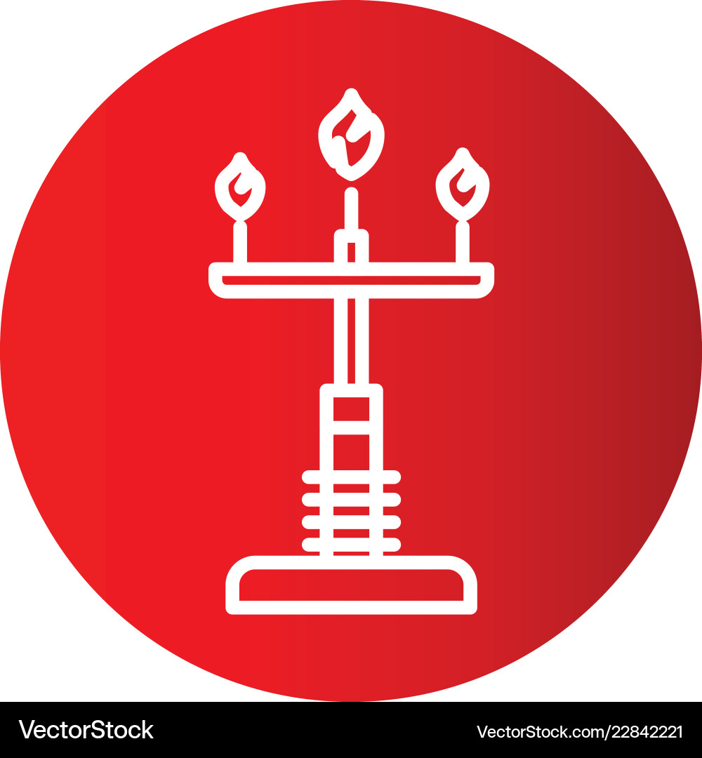 Lamp icon in creative design with elements Vector Image
