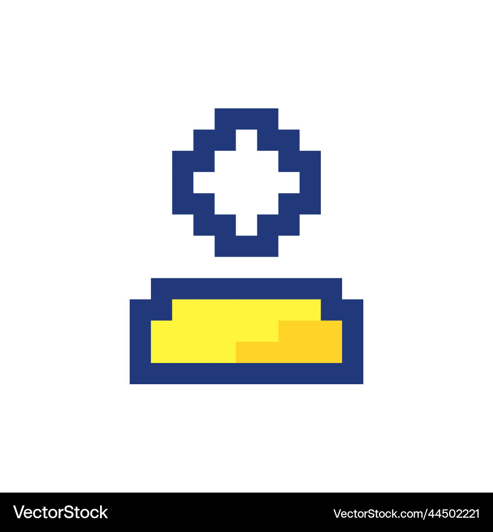 Profile page pixelated rgb color ui icon Profile page pixelated rgb color ui icon vector image