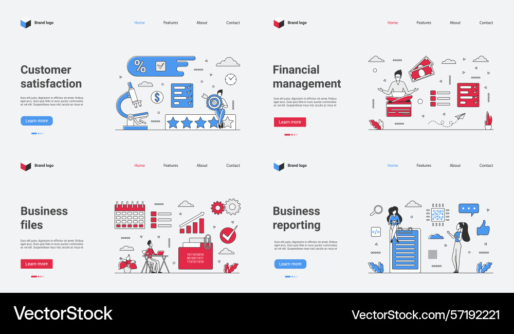 This is a web template focused This is a web template focused vector image