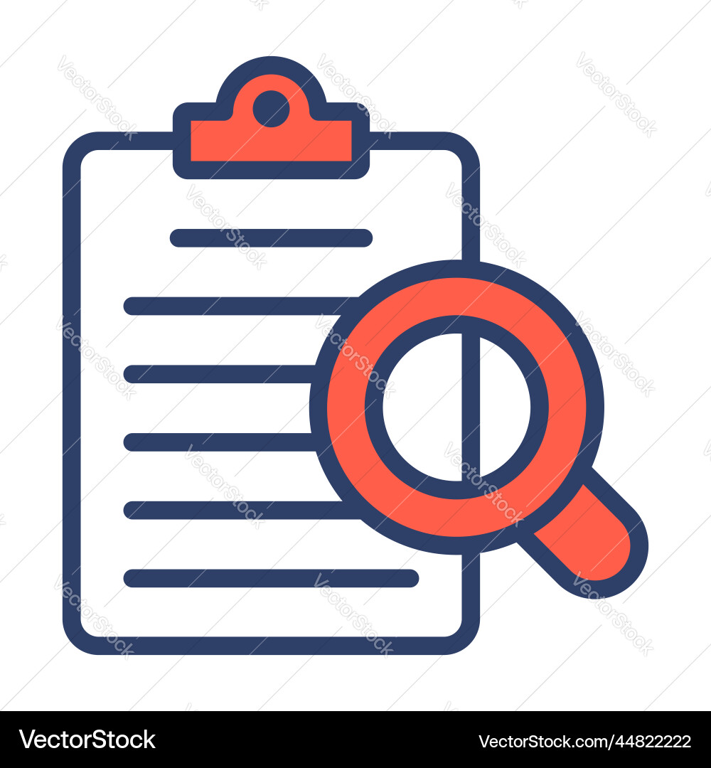 Audit file icon user interface as a simple sign vector image